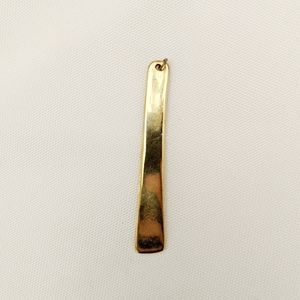 MOVING SALE! EXPRESS EUC Gold Organic Shaped Bar Pendant